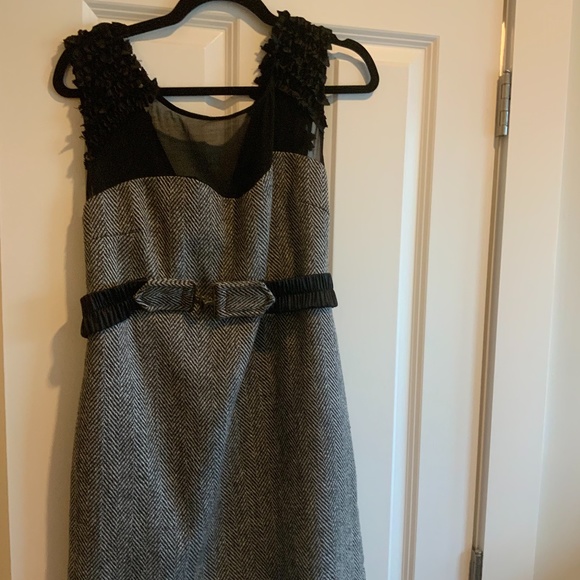 Black and white houndstooth dress by Luluana - Picture 1 of 3